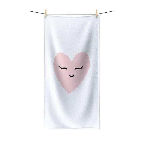 Pink Love Polycotton Towel